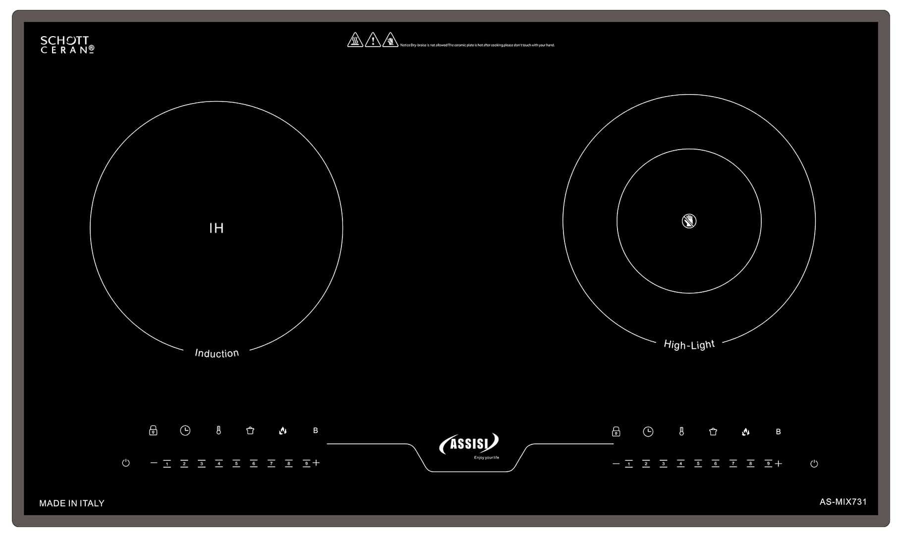 BẾP ĐIỆN TỪ ASSISI AS-MIX731